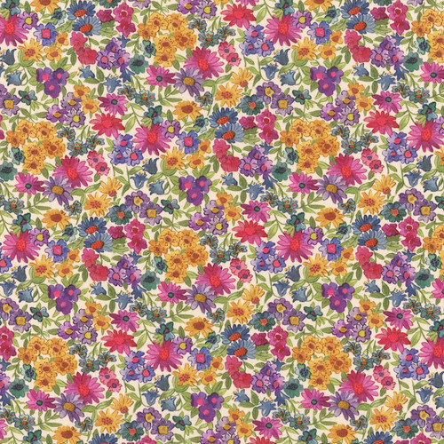 Liberty Fabrics Multi Bright Prospect Road Tana Lawn | Quilt Fabric